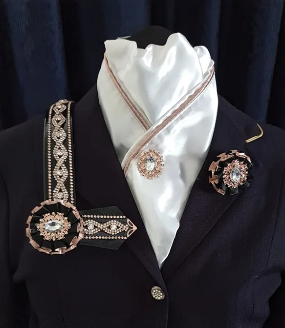 Black Patent and Rose Gold Mirror Mega Bling - Image 2