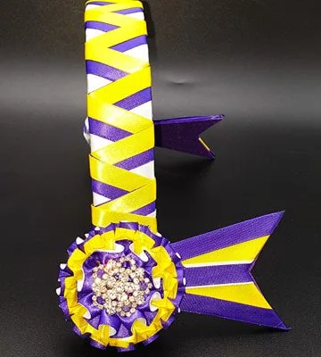 Yellow and Purple 3D Effect Browband