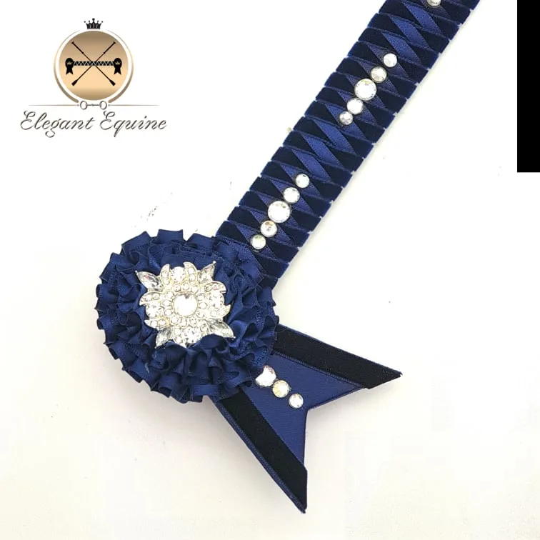 Diamond braided Browband with Crystals