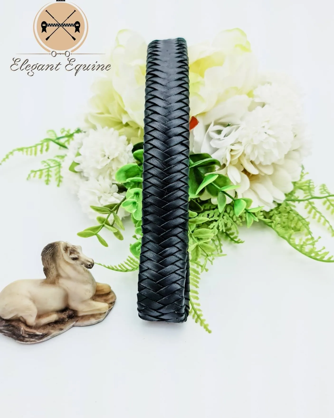 Herringbone Braided Hunter Band with covered loops - Image 2