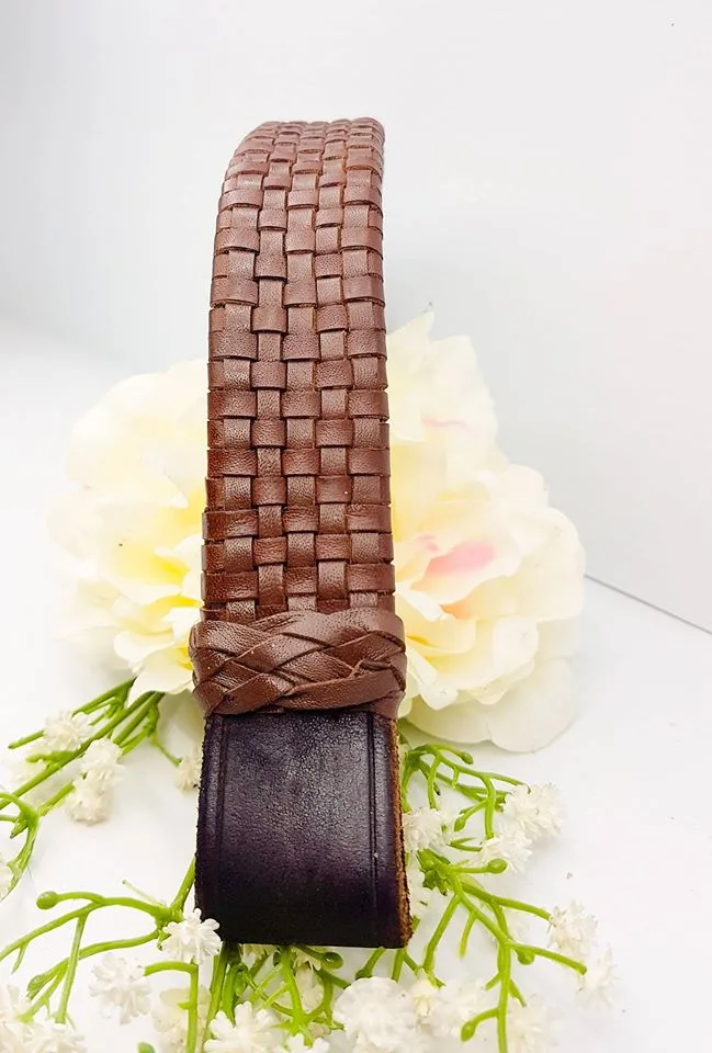 Leather Checkered Hunter Browband - Image 3