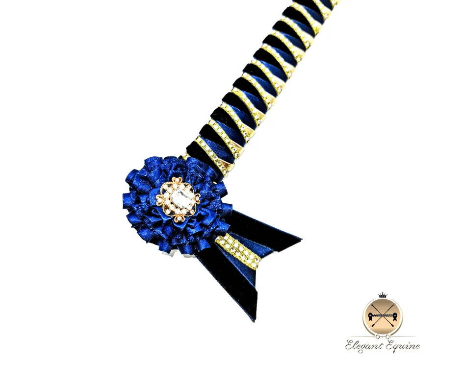 Navy and Gold Sharks Teeth Broband