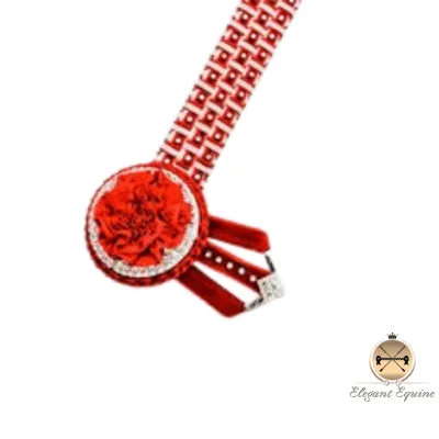 Red and White Check Browband