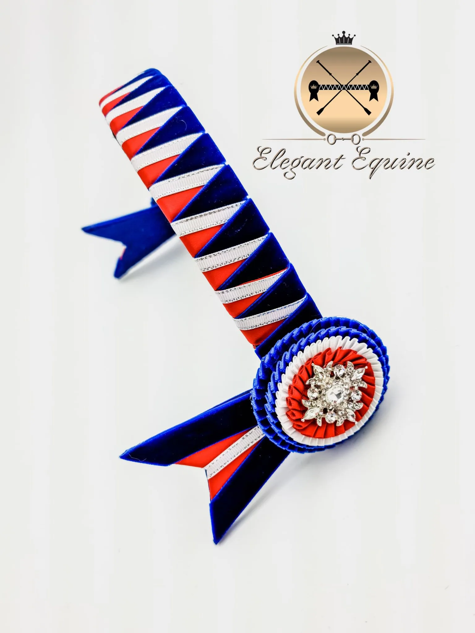 Royal, Red and White Sharks teeth Browband