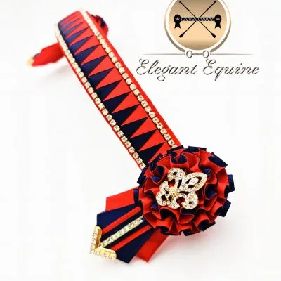 Red and Black Sharks Teeth Mega Bling- 1061S