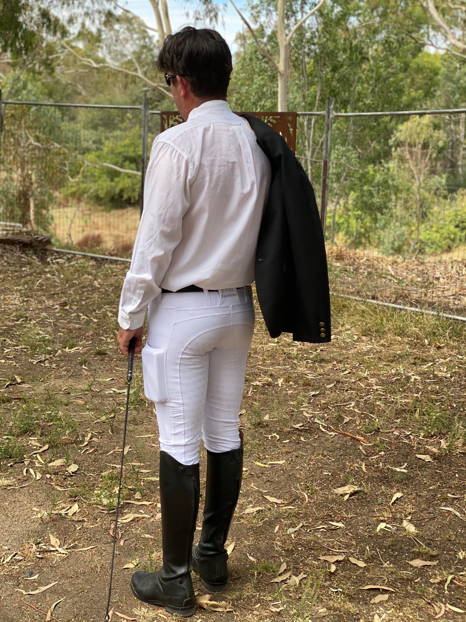 Jewel Equestrian Riding Tights - White Competition - Elegant Equine  Browbands & Accessories