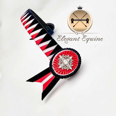 16.5 inch x1.25inch Navy/Red/White Sharks Teeth Browband