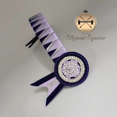 15inch x 1.25inch Lilac & Cadbury Purple Sharks Teeth Browband
